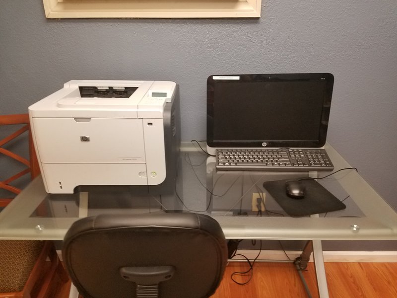 Our business center is ready for you to print your board pass!