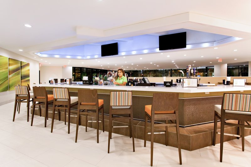 Relax and enjoy a cool drink in our trendy hotel bar.