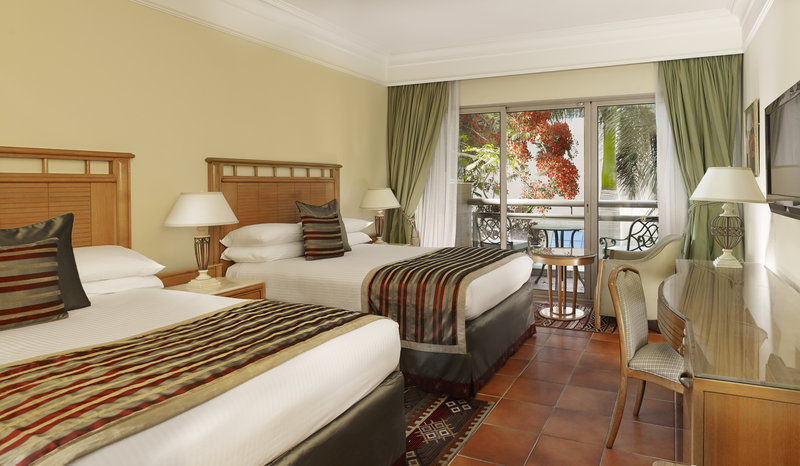 Double Bed Room with views of the swimming pool and garden