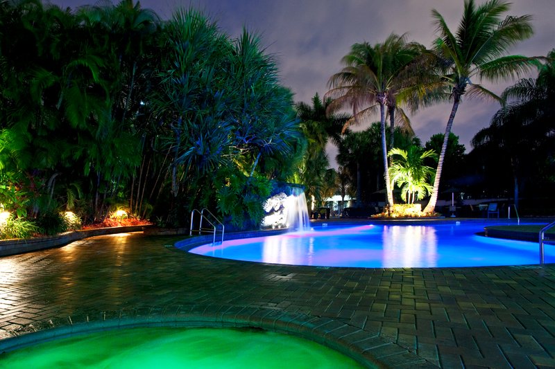Tropically Landscaped Swimming Pool