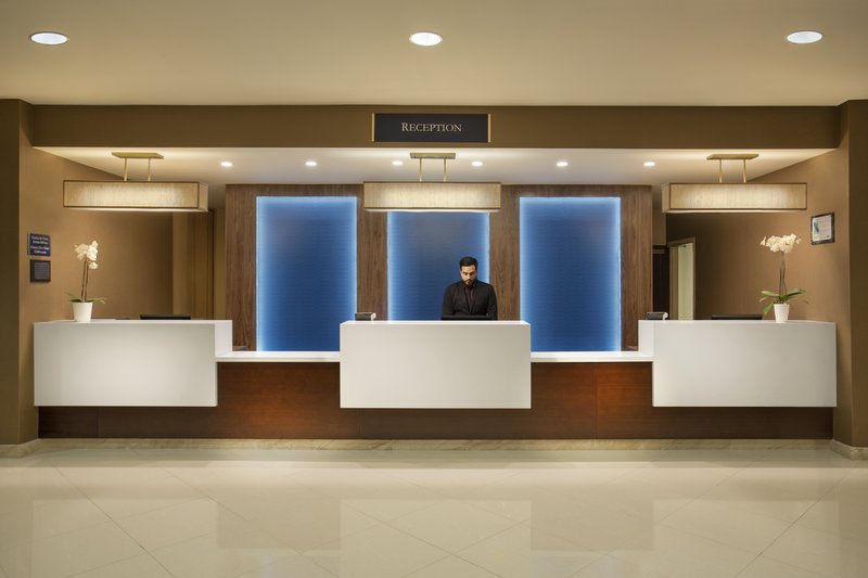 The Front Desk where expert and friendly staff are ready to help.