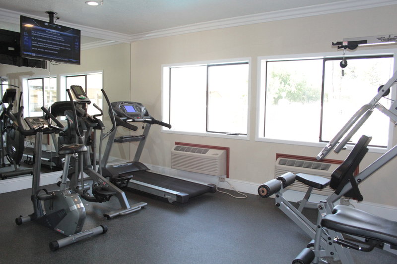24 hour fitness center with new equipment.
