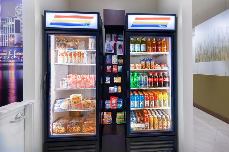 Grab a snack, beverage or travel essential from our Snack Pantry.