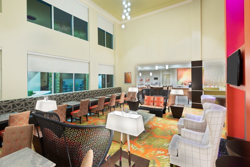 Eat breakfast or sip a refreshing beverage from the Great Room.