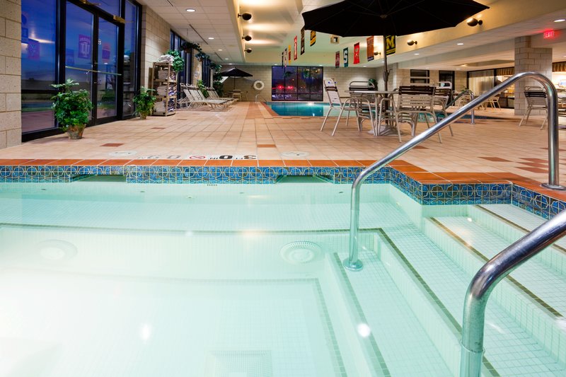 Relax in our whirlpool after a day of meetings in Janesville