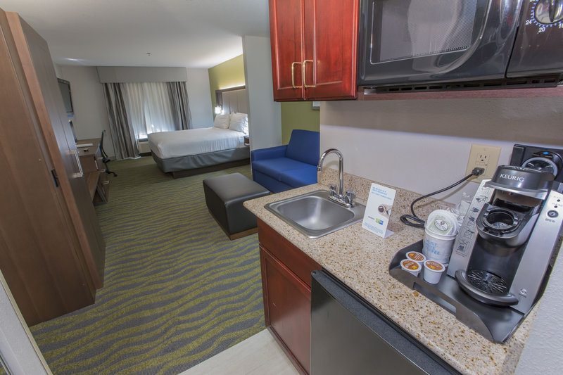 Keurig machines are available in every Guest Room