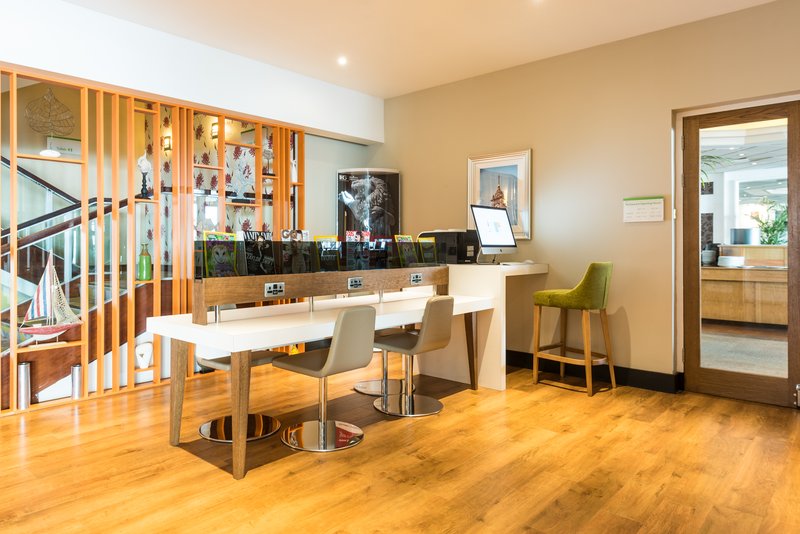 Catch up with work, family or friends at our E Bar