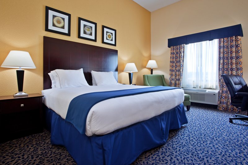Enjoy extra workspace in our king bed guest room