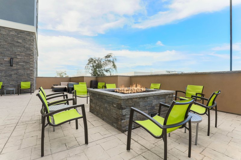 Firepit with patio seating